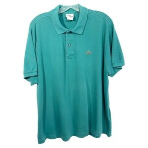 Lacoste XXL Polo Shirt Size 7‎ Classic Fit Short Sleeve Casual Green Cotton 237